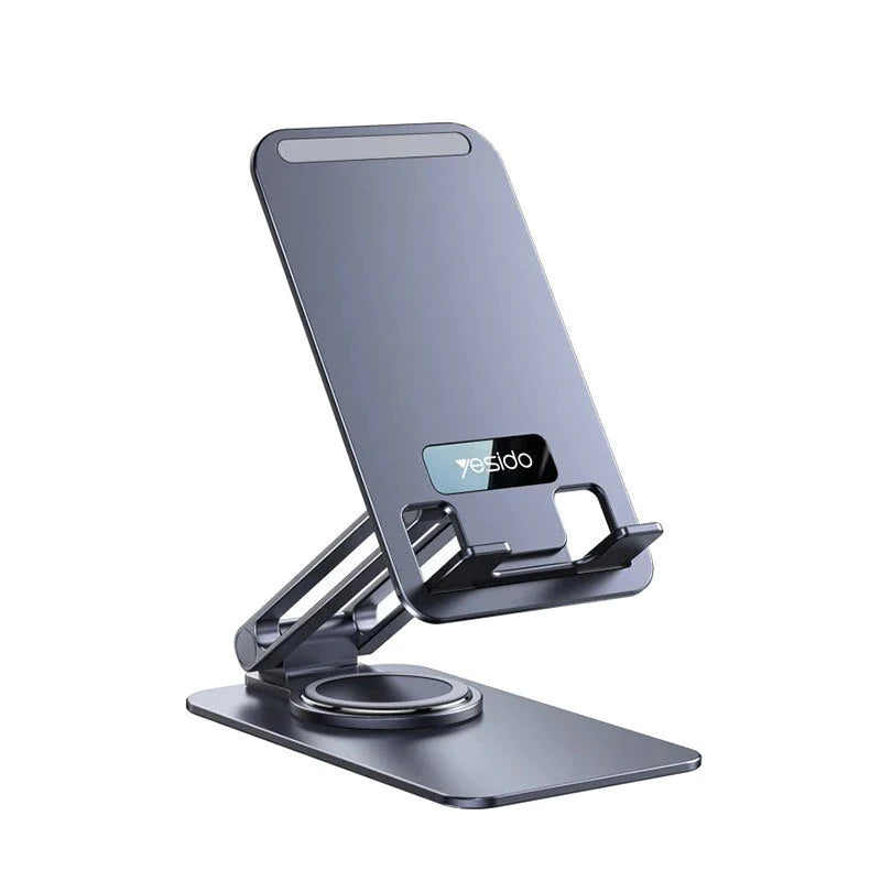 Yesido Foldable 360° Rotating Phone Desktop Holder Stand C184 - Black Yesido Foldable 360° Rotating Phone Desktop Holder Stand C184 - Black